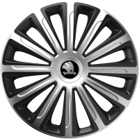 PUKLICE PRE ŠKODA 14" TREND silver/black 4ks